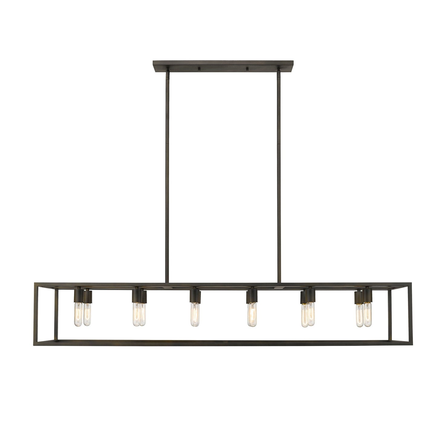 HomeRoots Cobar 12-Light Island Pendant In Oil Rubbed Bronze Finish