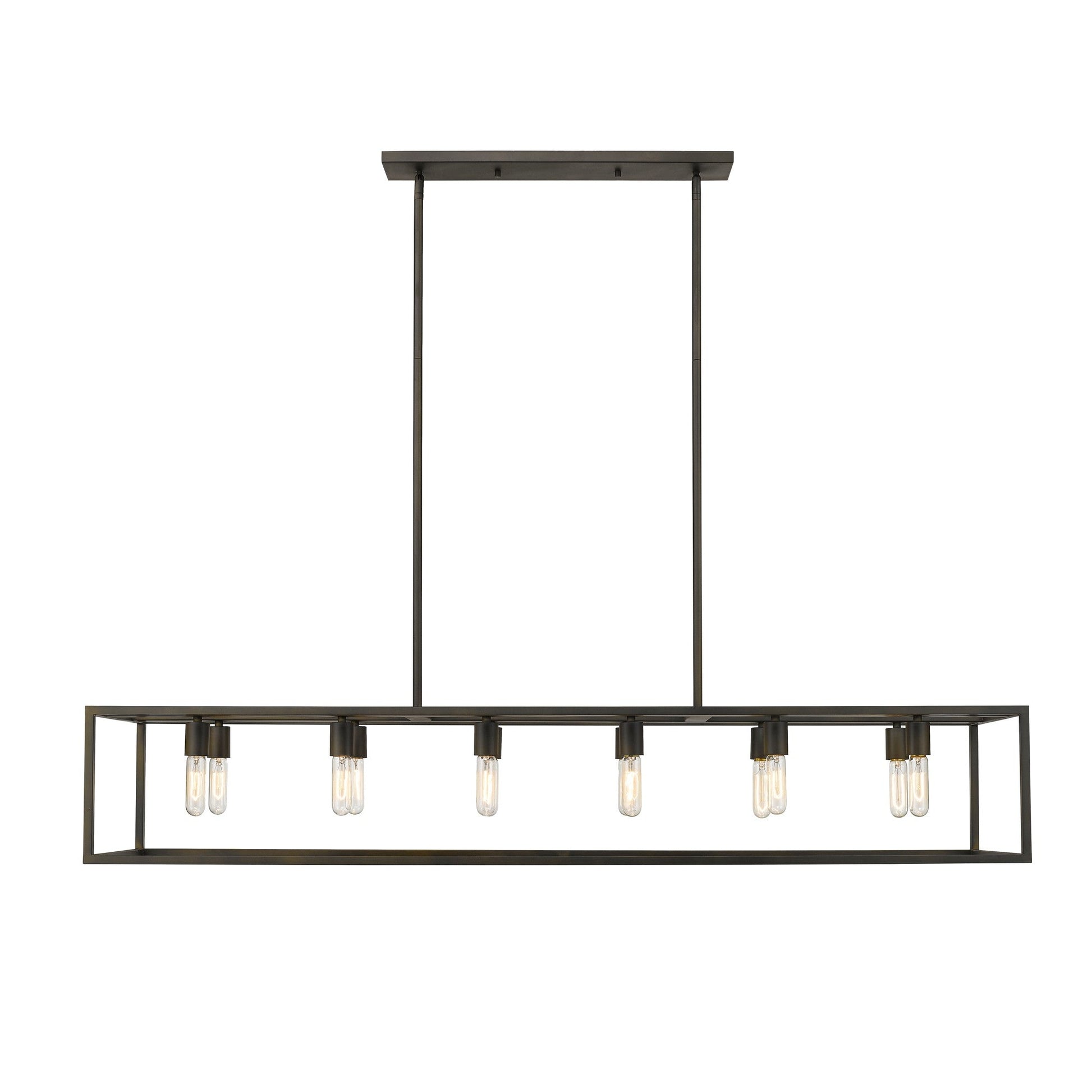 HomeRoots Cobar 12-Light Island Pendant In Oil Rubbed Bronze Finish