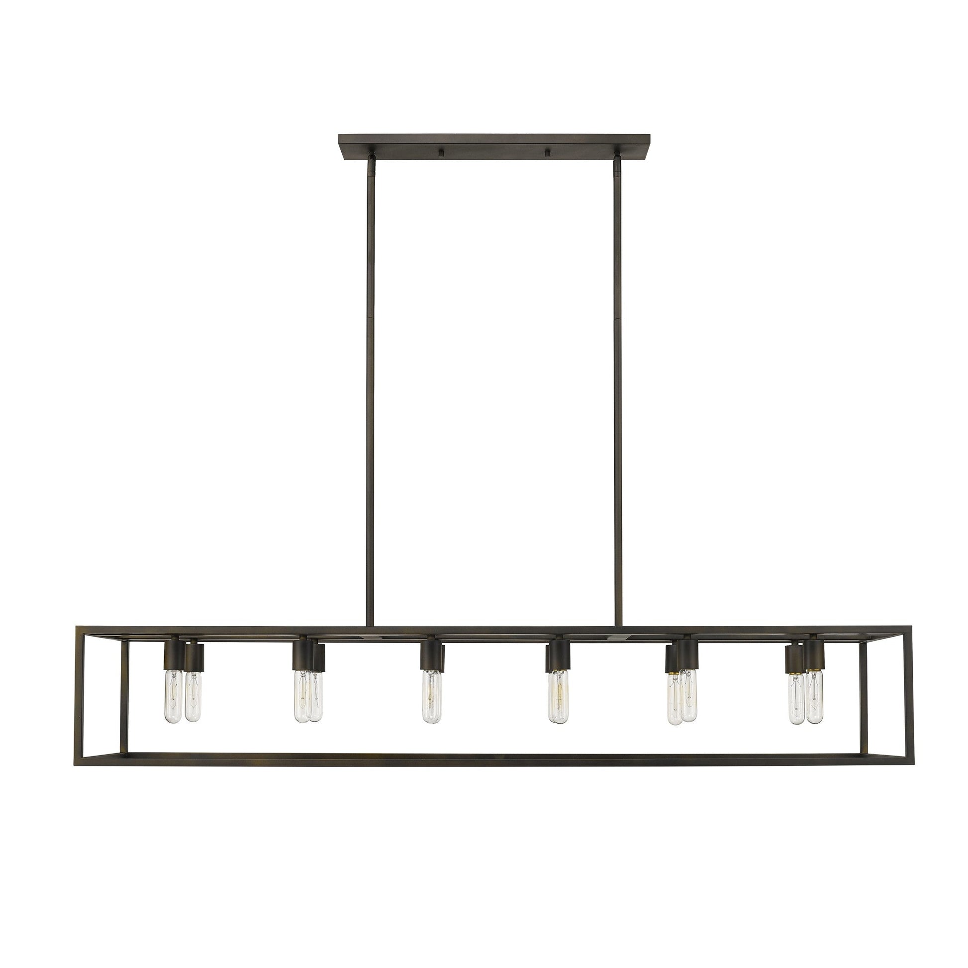 HomeRoots Cobar 12-Light Island Pendant In Oil Rubbed Bronze Finish