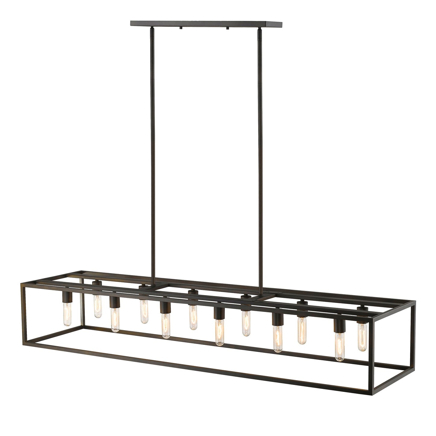 HomeRoots Cobar 12-Light Island Pendant In Oil Rubbed Bronze Finish