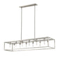 HomeRoots Cobar 12-Light Island Pendant in Satin Nickel Finish
