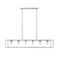 HomeRoots Cobar 12-Light Island Pendant in Satin Nickel Finish