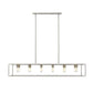 HomeRoots Cobar 12-Light Island Pendant in Satin Nickel Finish