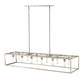 HomeRoots Cobar 12-Light Island Pendant in Satin Nickel Finish