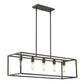 HomeRoots Cobar 5-Light Island Pendant in Oil Rubbed Bronze Finish