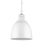 HomeRoots Colby 1-Light Pendant Lighting in White Finish