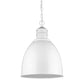 HomeRoots Colby 1-Light Pendant Lighting in White Finish