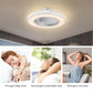 HomeRoots Compact LED Fan and Light in White Finish