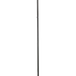 HomeRoots Contempo Oval Torchiere in Brushed Steel Metal Finish