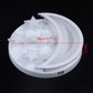 HomeRoots Contemporary Acrylic Moon And Stars Ceiling Lamp in White Finish