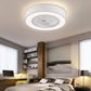 HomeRoots Contemporary Ceiling Lamp And Fan in White Finish