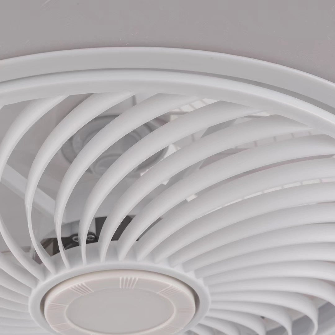 HomeRoots Contemporary Ceiling Lamp And Fan in White Finish