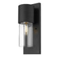 HomeRoots Contemporary Glass Wall Light With Matte Black Finish