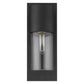 HomeRoots Contemporary Glass Wall Light With Matte Black Finish