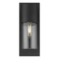 HomeRoots Contemporary Glass Wall Light With Matte Black Finish