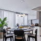 HomeRoots Contemporary LED Circular Spiral Chandelier in Silver Finish