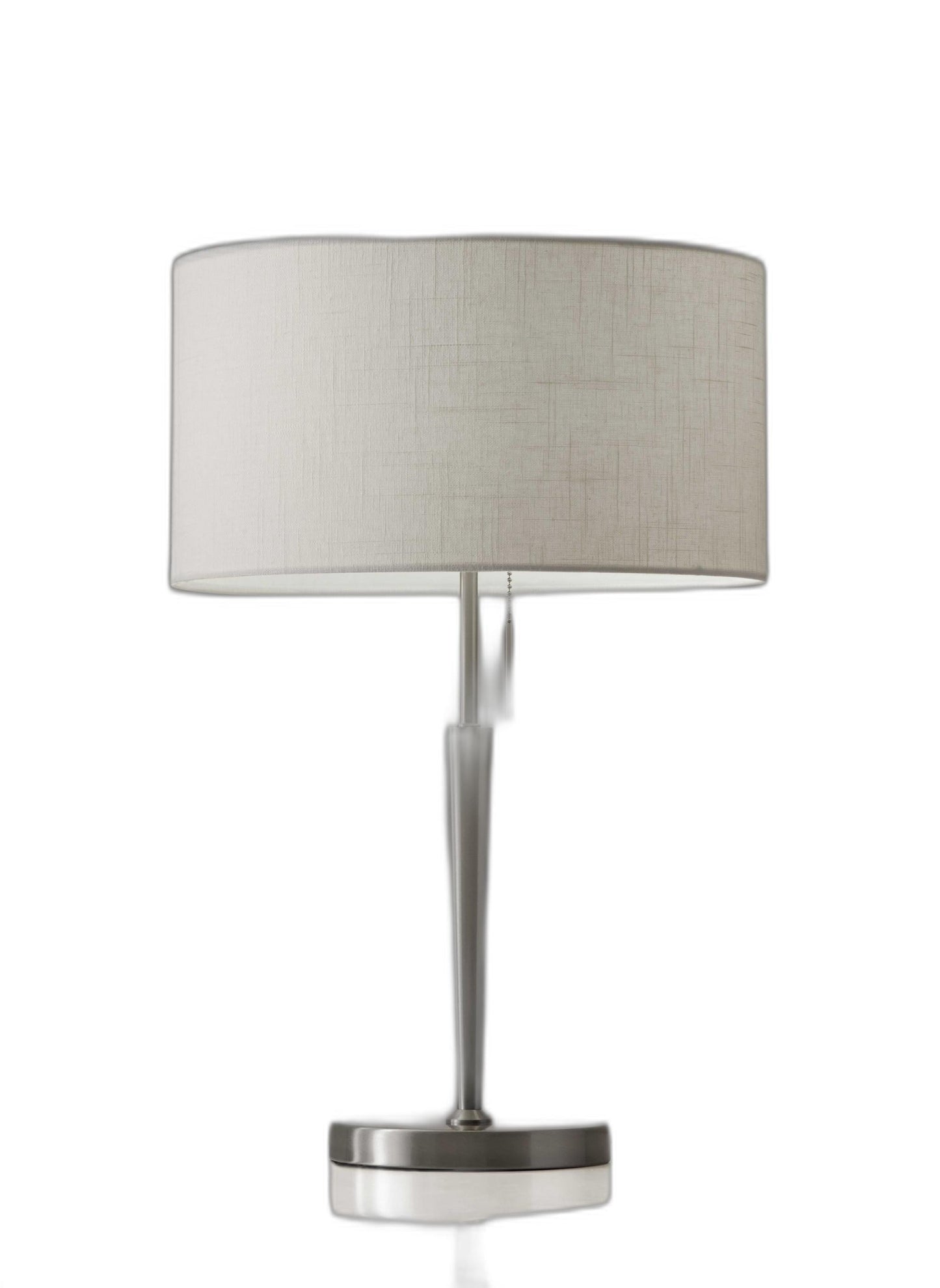 HomeRoots Contemporary Metal Table Lamp With Brushed Steel Finish
