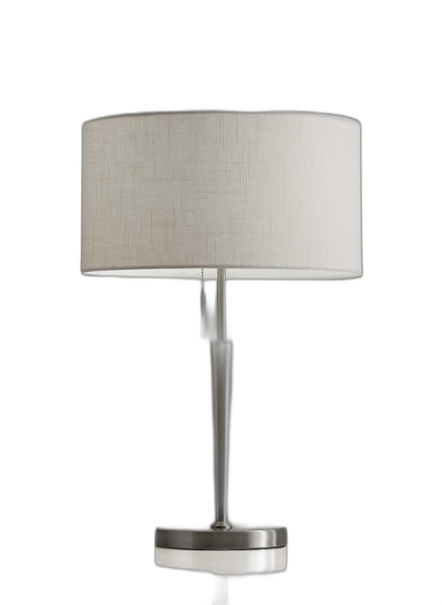 HomeRoots Contemporary Metal Table Lamp With Brushed Steel Finish