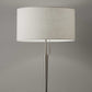 HomeRoots Contemporary Metal Table Lamp With Brushed Steel Finish