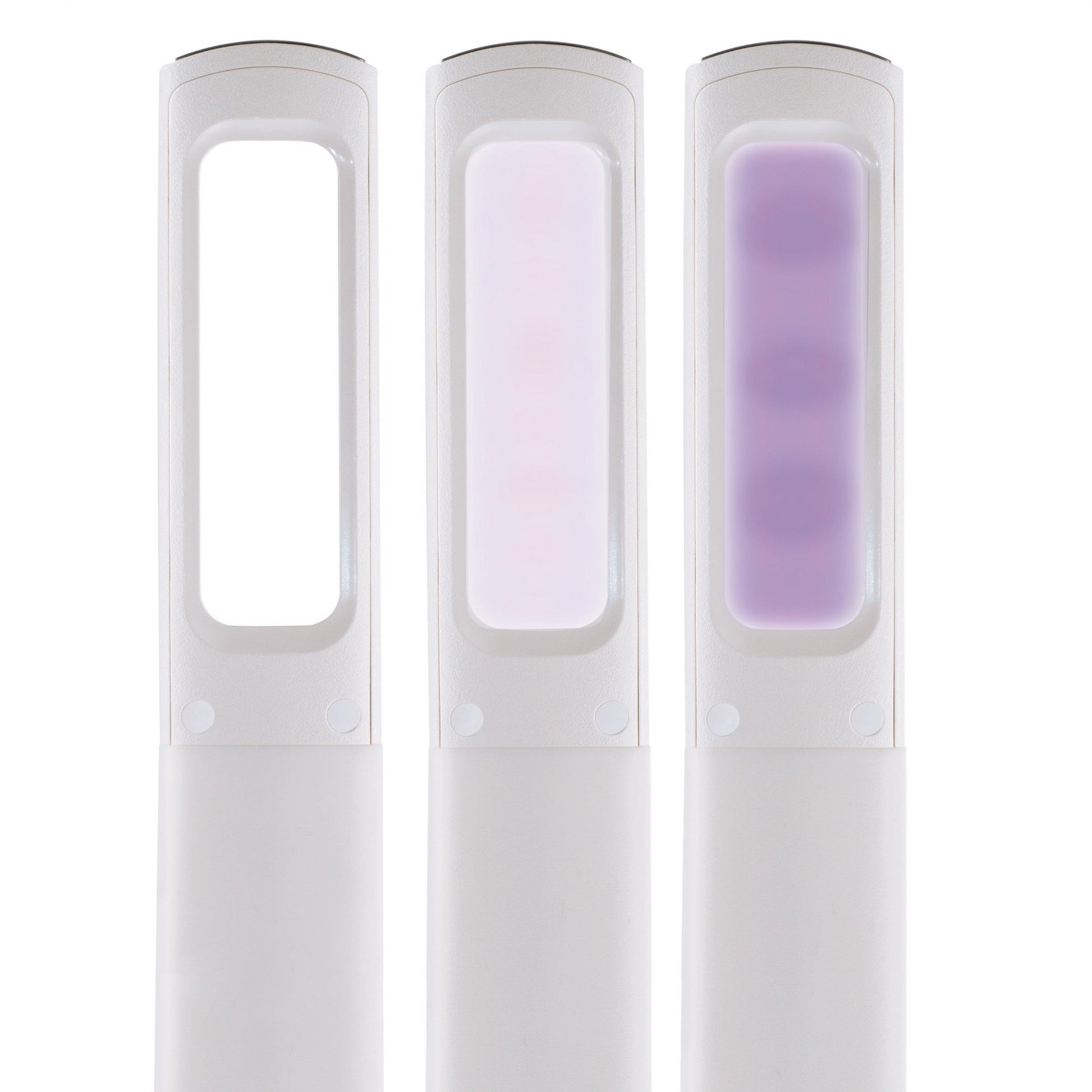 HomeRoots Contemporary Sanitizing LED Desk Lamp With Matte White Finish