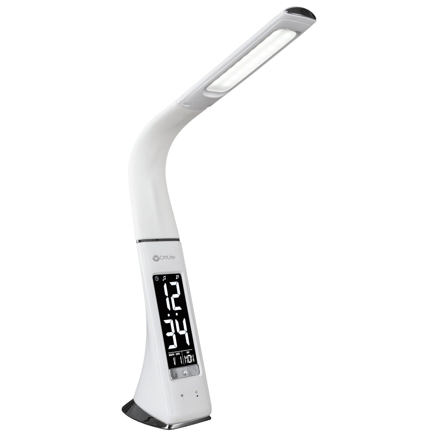 HomeRoots Contemporary Sanitizing LED Desk Lamp With Matte White Finish