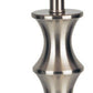 HomeRoots Contemporary Table Lamp With White Shade in Silver Finish