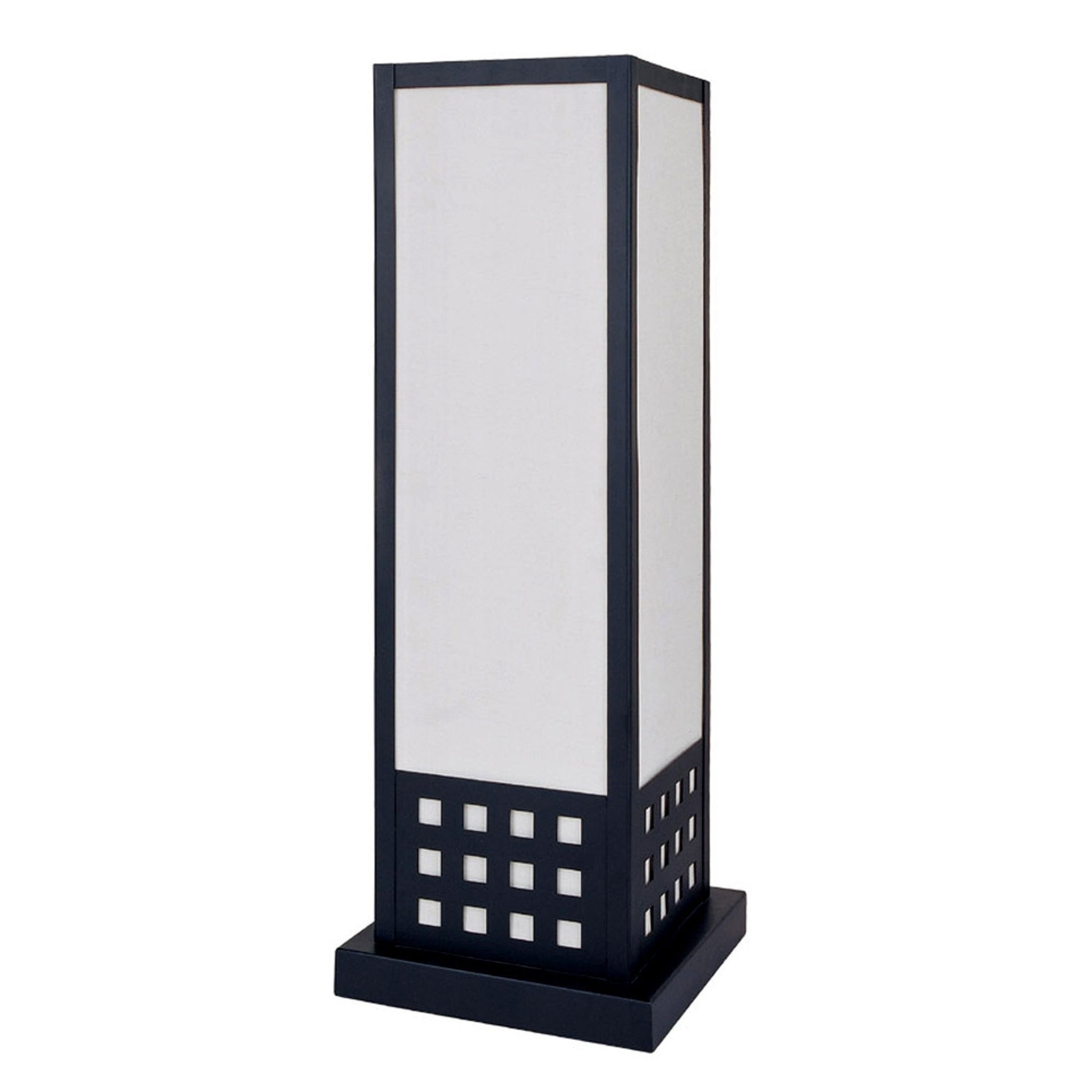 HomeRoots Contemporary Table Lamp in Black Finish