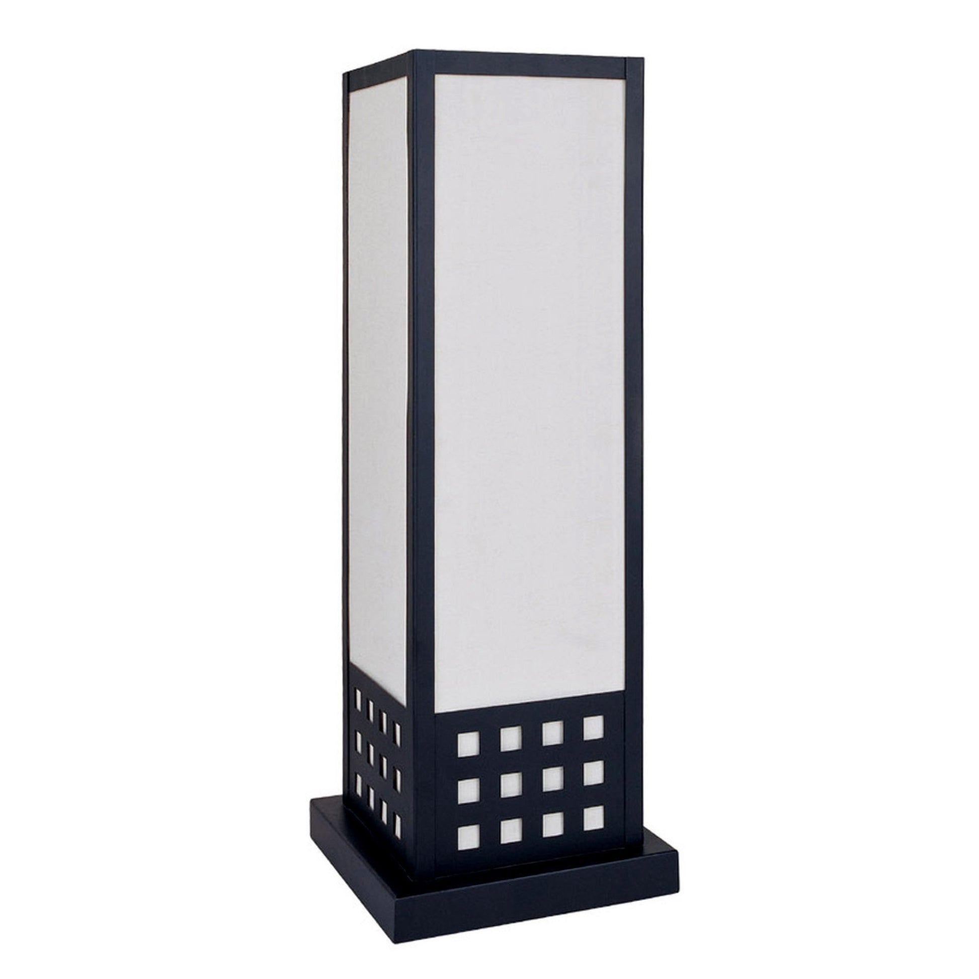 HomeRoots Contemporary Table Lamp in Black Finish