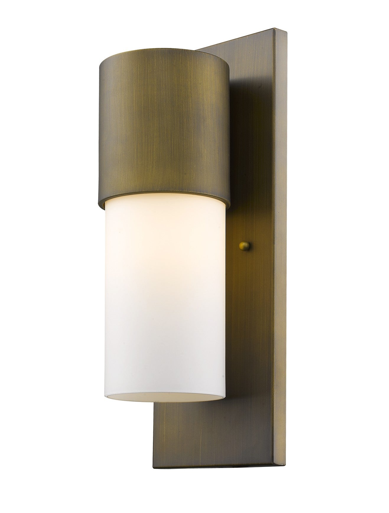 HomeRoots Contemporary Wall Light With Brushed Gold and White Finish