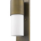 HomeRoots Contemporary Wall Light With Brushed Gold and White Finish