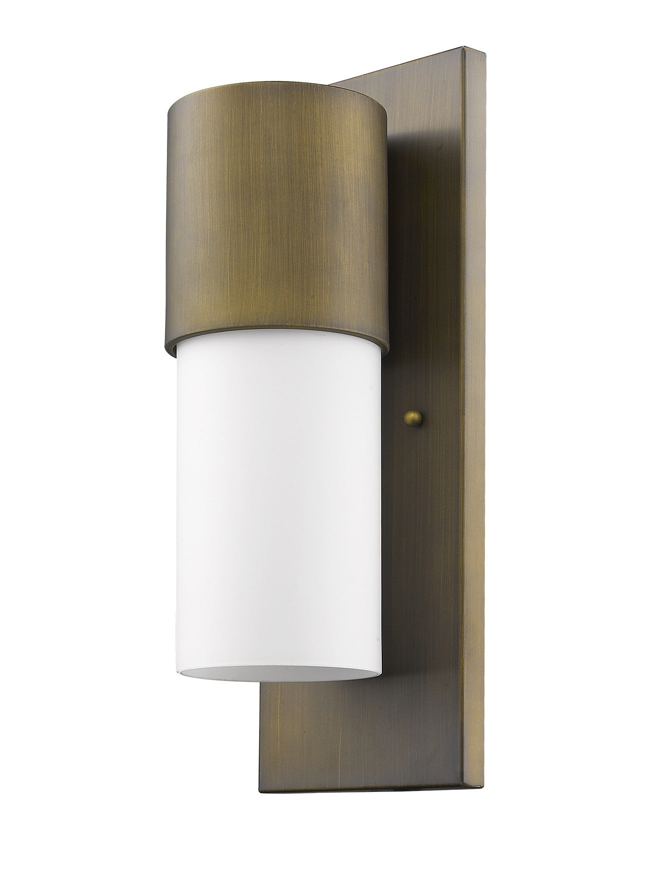 HomeRoots Contemporary Wall Light With Brushed Gold and White Finish