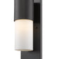 HomeRoots Contemporary Wall Light in Antique Bronze and White Finish