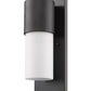 HomeRoots Contemporary Wall Light in Antique Bronze and White Finish