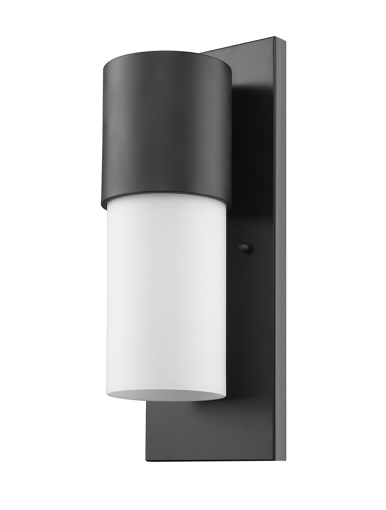 HomeRoots Contemporary Wall Light in Antique Bronze and White Finish