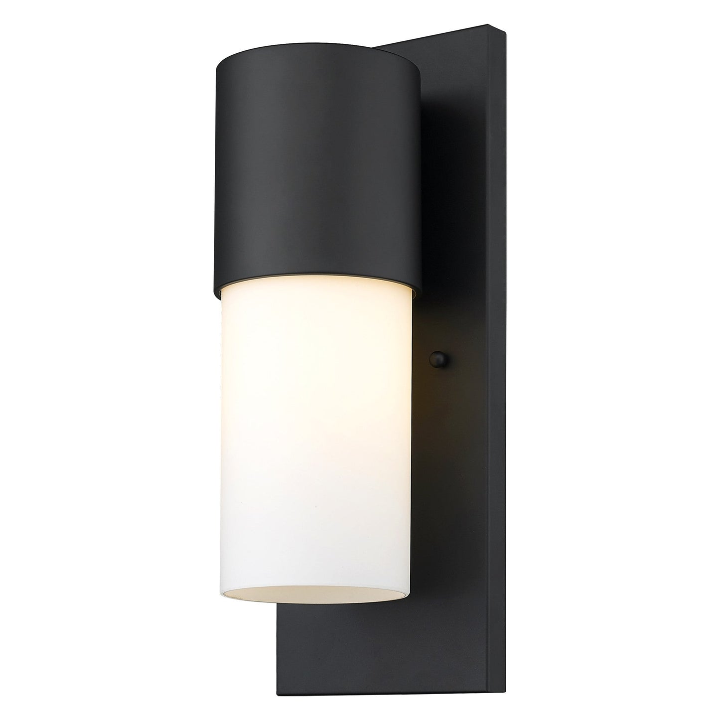 HomeRoots Contemporary Wall Light in Matte Black and White Finish
