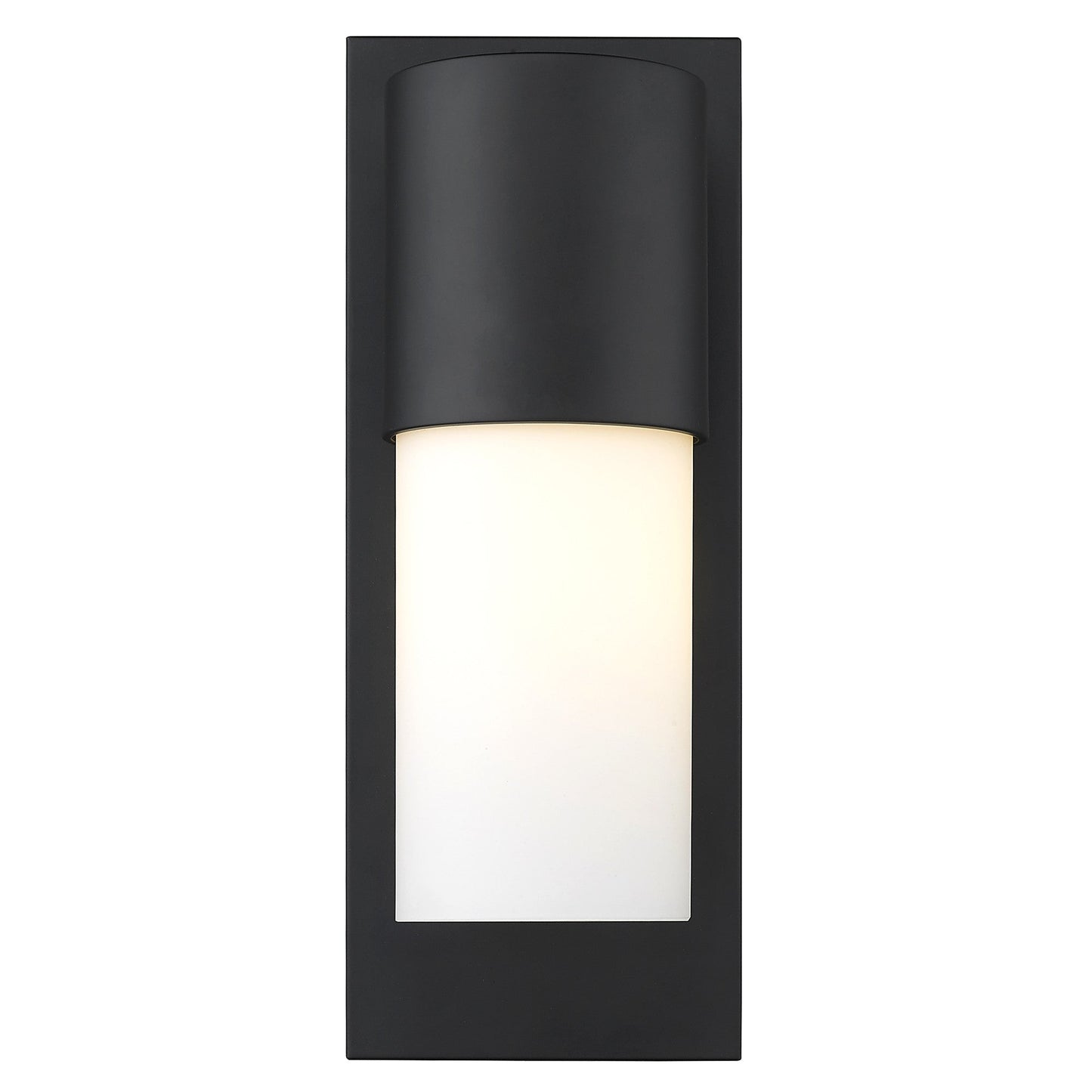 HomeRoots Contemporary Wall Light in Matte Black and White Finish
