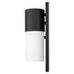 HomeRoots Contemporary Wall Light in Matte Black and White Finish