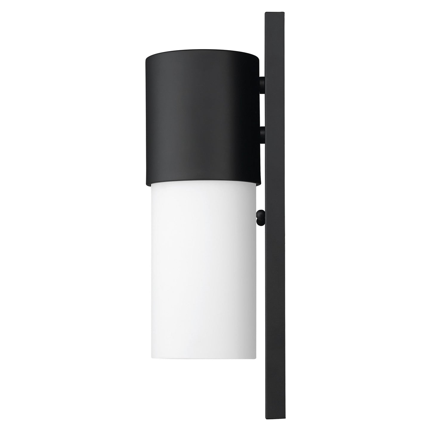HomeRoots Contemporary Wall Light in Matte Black and White Finish