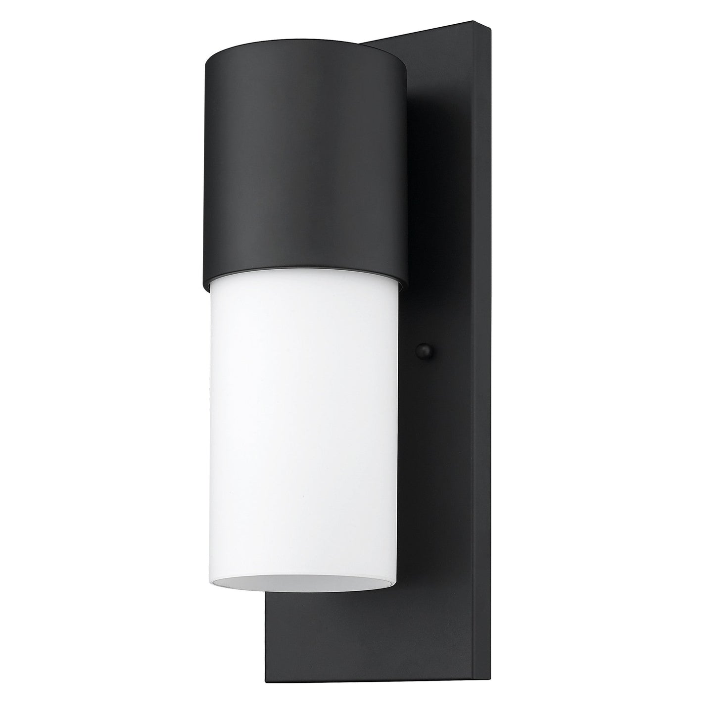HomeRoots Contemporary Wall Light in Matte Black and White Finish