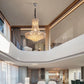 HomeRoots Contemporary White Chandelier With Faux Crystal Finish