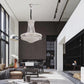 HomeRoots Contemporary White Chandelier With Faux Crystal Finish