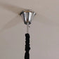 HomeRoots Contemporary White Chandelier With Faux Crystal Finish