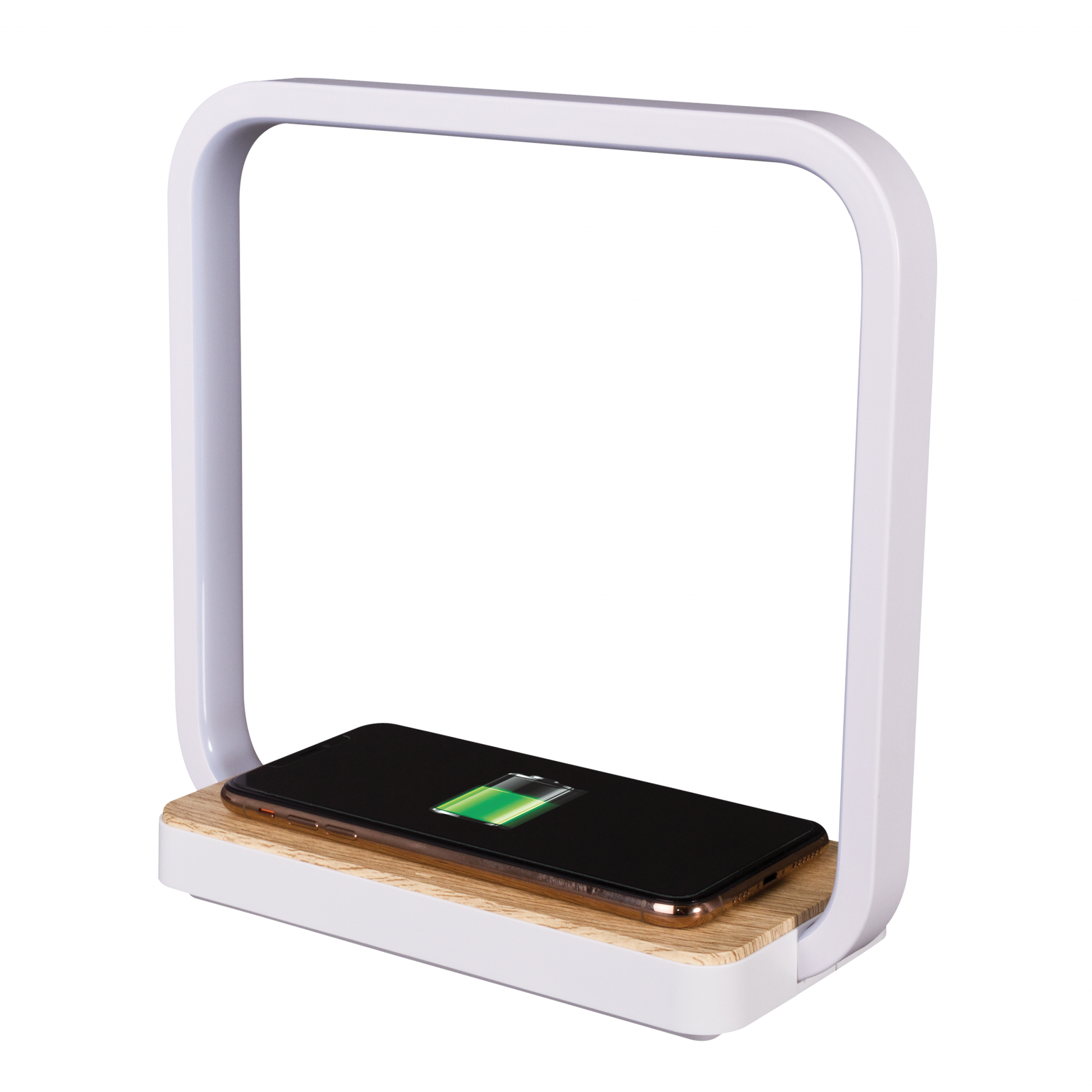 HomeRoots Contemporary White Nightlight With Wireless Phone Charger