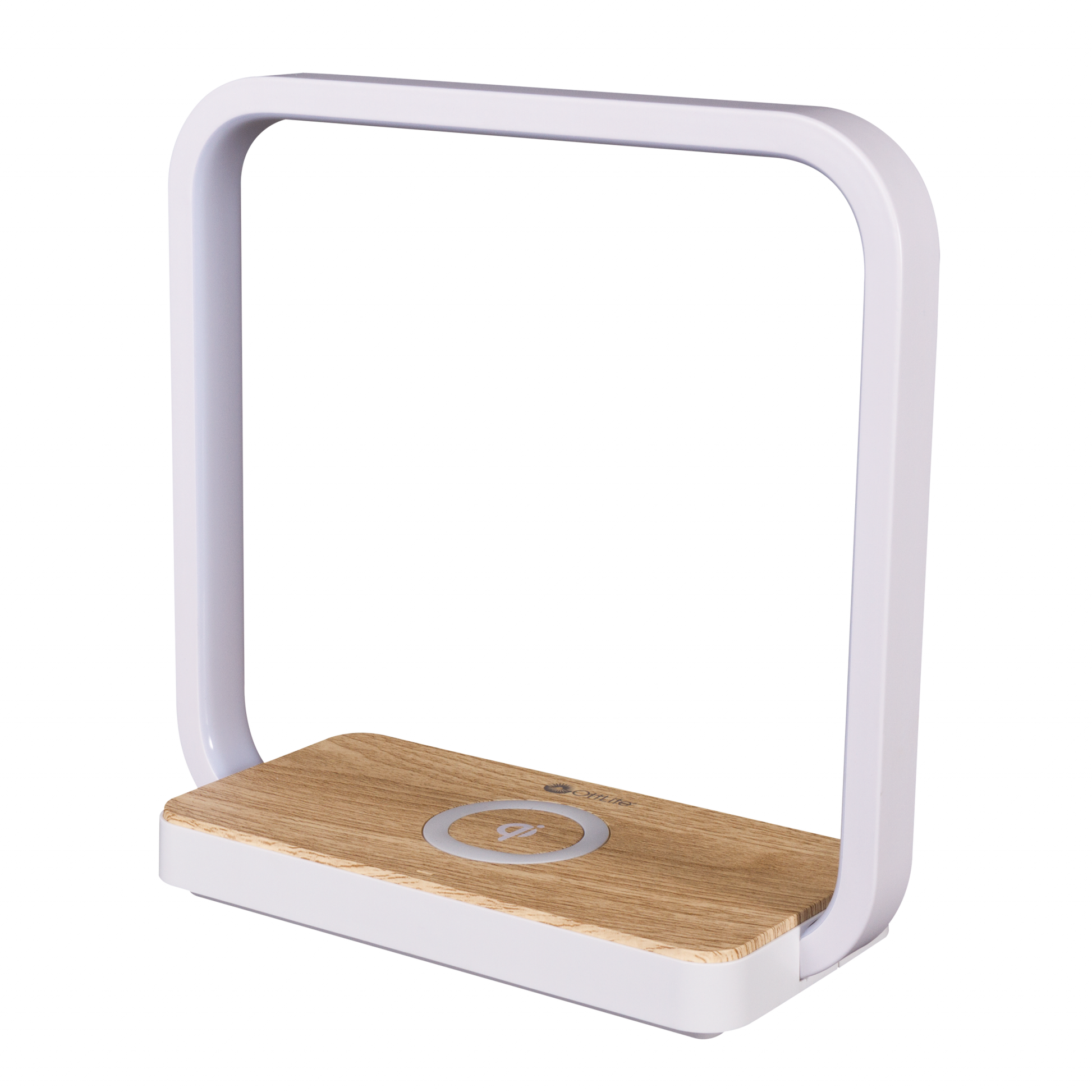HomeRoots Contemporary White Nightlight With Wireless Phone Charger