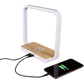 HomeRoots Contemporary White Nightlight With Wireless Phone Charger