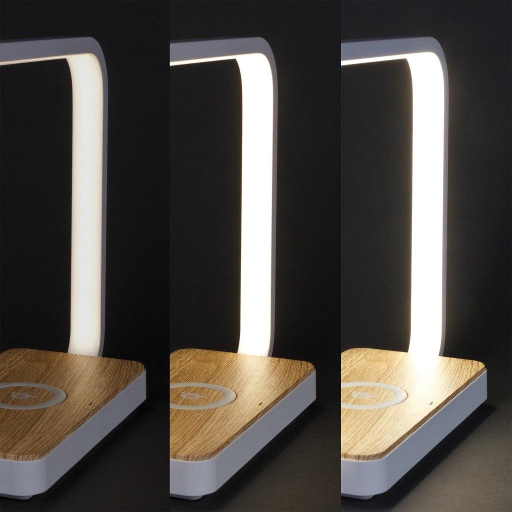 HomeRoots Contemporary White Nightlight With Wireless Phone Charger