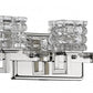 HomeRoots Coralie 5-Light Wall Sconce With Pressed Crystal Shades and Polished Nickel Finish