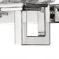 HomeRoots Coralie 5-Light Wall Sconce With Pressed Crystal Shades and Polished Nickel Finish