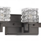 HomeRoots Coralie 5-Light Wall Sconce With Pressed Crystal Shades in Oil Rubbed Bronze Finish
