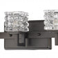 HomeRoots Coralie 5-Light Wall Sconce With Pressed Crystal Shades in Oil Rubbed Bronze Finish